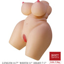 Crazy bull - grace torso femminile realistico vagina e anale 7,5 kg