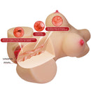 Crazy bull - emma torso femminile realistico vagina e anale 4,8 kg