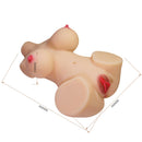 Crazy bull - emma torso femminile realistico vagina e anale 4,8 kg