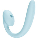 Fun factory - vibratore a doppio impulso d'aria inseribile crescendo blu ghiaccio