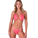 Passion - resilque reggiseno + perizoma rosso pomodoro l/xl