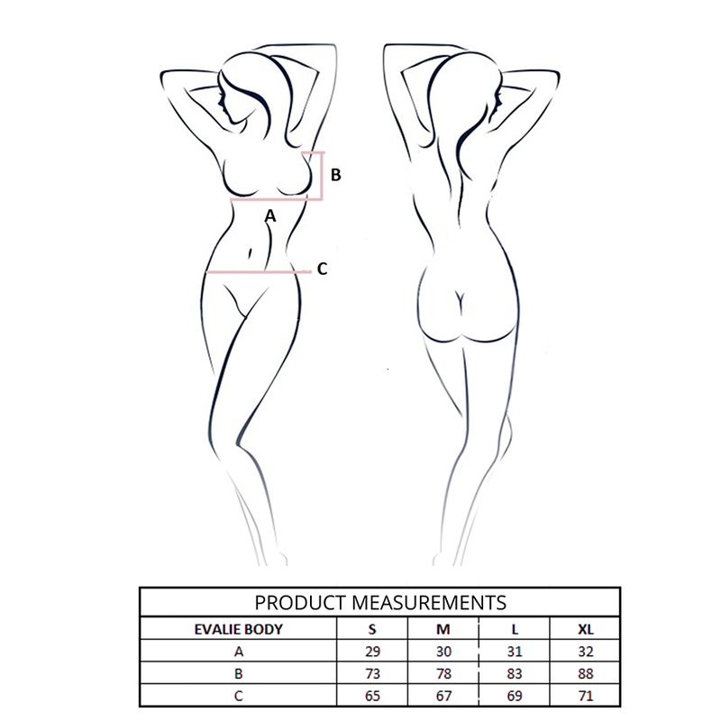 Passion - evalie body rosso l/xl