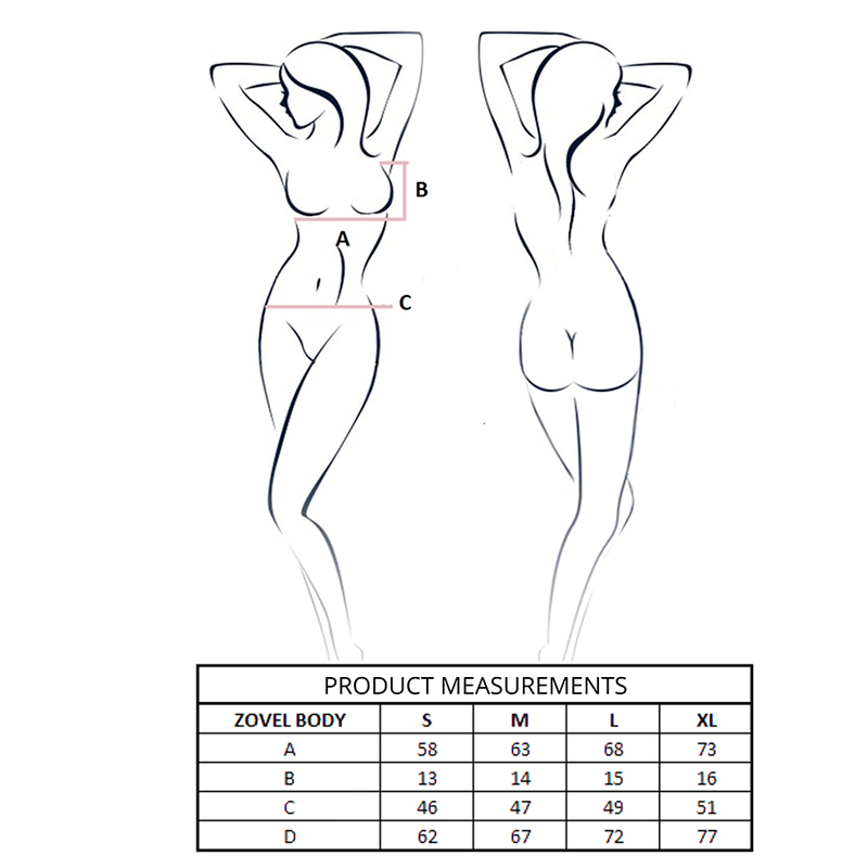 Passion - zovel body rosa chiaro l/xl