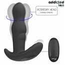 Addicted toys - tappo anale rotante e vibrante con telecomando