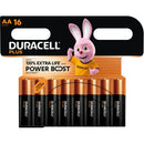 Duracell - plus power boost batteria alcaline aa lr6 blister x 16