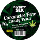 Diablo goloso - 20 caramelle per pene aroma cannabis