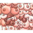 Diablo picante - tappetino per mouse colorato con design di tette