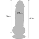 Get real - pene realistico deluxe con testicoli extra spessi 20 cm