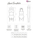 Livco corsetti fashion - limpid snowflakes lc 90604 body + calze + cerchietto natalizio l/xl