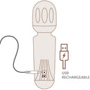 Rocks-off - mini bacchetta ricaricabile 16 funzioni azalea rosso