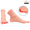 Intense deep touch - masturbatore a forma di piede in due pezzi gabbie