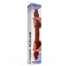 Get real - dildo in silicone a doppia estremità caramello 46 cm