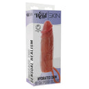 Get real - hydrated skin guaina per pene in silicone caramello 16 cm