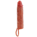 Get real - hydrated skin guaina per pene in silicone caramello 20 cm