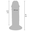 Get real - dong deluxe in tpe a doppia densità 15 cm
