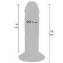Get real - dong deluxe in tpe a doppia densità 18 cm