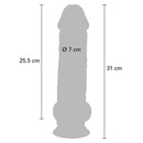 Get real - pene realistico deluxe con testicoli extra spessi 31 cm