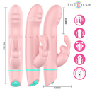 Intense - stimolatore e vibratore rotante alvin rabbit + oscillante