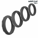 Addicted toys - set di anelli per il pene testurizzati 4 misure