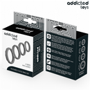 Addicted toys - set di anelli per il pene testurizzati 4 misure