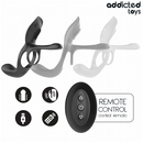 Addicted toys - doppio anello per pene con stimolatore clitorideo