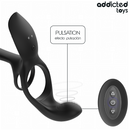 Addicted toys - doppio anello per pene con stimolatore clitorideo