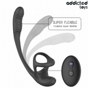 Addicted toys - plug anale con vibrazione e oscillazione a 360º e stimolatore dei testicoli