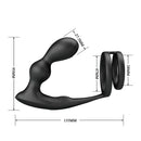 Mr play - plug anale vibrante con anello per pene e telecomando