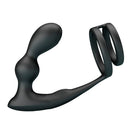 Mr play - plug anale vibrante con anello per pene e telecomando