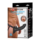 Pretty love - landon nero vibrante strap-on