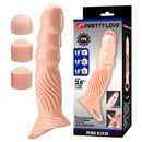 Pretty love - guaina per pene testurizzata con estensori