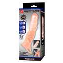 Pretty love - guaina per pene testurizzata con estensori