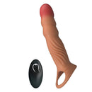 Pretty love - guaina per pene testurizzata con vibrazione e telecomando