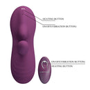 Pretty love - luka vibratore con effetto calore e telecomando