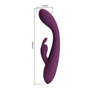 Pretty love - emma vibratore viola con stimolatore rabbit