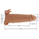 Pretty love - quillon guaina per pene con stimolatore clitorideo e vibrazione