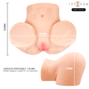 Intense deep touch - masturbatore vaginale ginger con effetti di aspirazione, calore, vibrazione e vocale con telecomando 5,3 kg