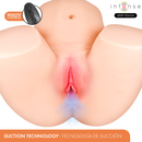 Intense deep touch - julia masturbatore vaginale con aspirazione, calore, vibrazione ed effetti vocali con telecomando 9 kg
