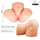 Intense deep touch - julia masturbatore vaginale con aspirazione, calore, vibrazione ed effetti vocali con telecomando 9 kg