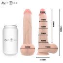 Mr intense - dildo in silicone di bruce s con testicoli 17,8 cm -ø- 4 cm