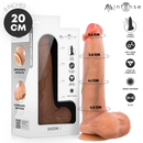 Mr intense - bruce m dildo in silicone con testicoli 20 cm -ø- 4,5 cm