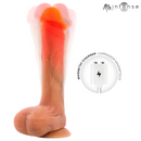 Mr intense - dildo vibrante in silicone bradley con effetto calore e telecomando 21 cm -ø- 4,2 cm