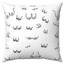 Diablo picante - cuscino per seni 30 x 30 bianco