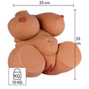 Hidden desire - big fat banging babe torso masturbatore femminile 10 kg