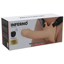 Hidden desire - inferno vibrante guaina per pene strap-on 16 cm