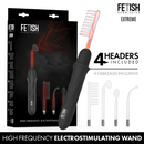 Fetish submissive - vibrador wand electroestimulación alta frecuencia