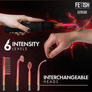 Fetish submissive - vibrador wand electroestimulación alta frecuencia