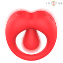 Intense - russell anillo vibrador con estimulación de clítoris rojo