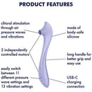 Satisfyer - easy lover vibrador & estimulador air pulse