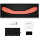 Lelo - boomerang vibratore a doppia estremità rosso corallo